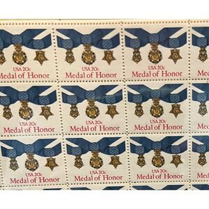 MNH 1983 Medal of Honor 40 20c Sheet of Stamps Scott #2045